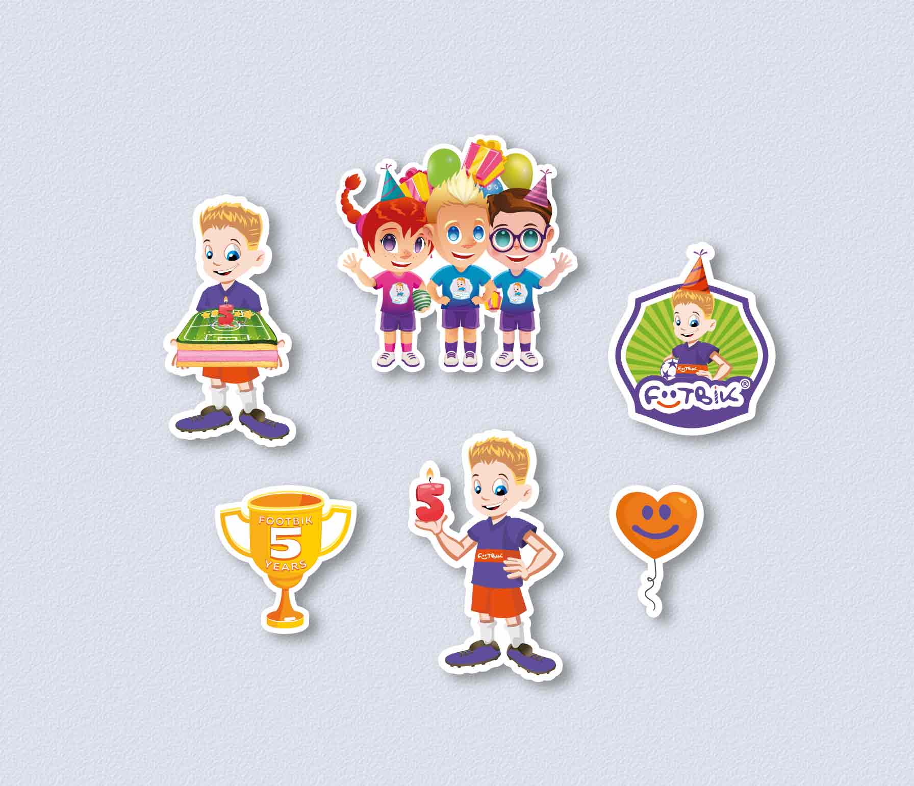 Стикерпак к пятилетию Footbik