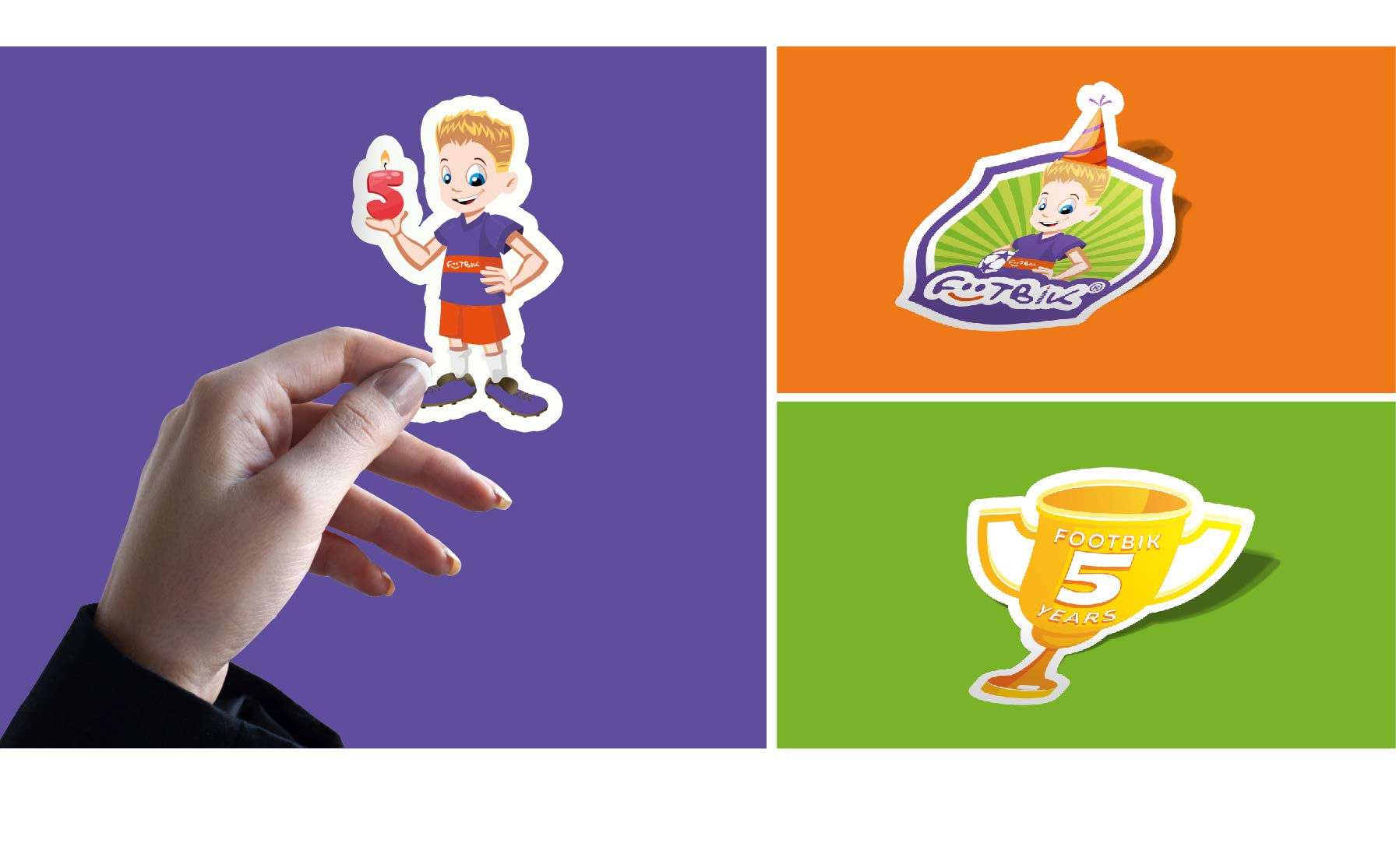 Стикеры к пятилетию Footbik
