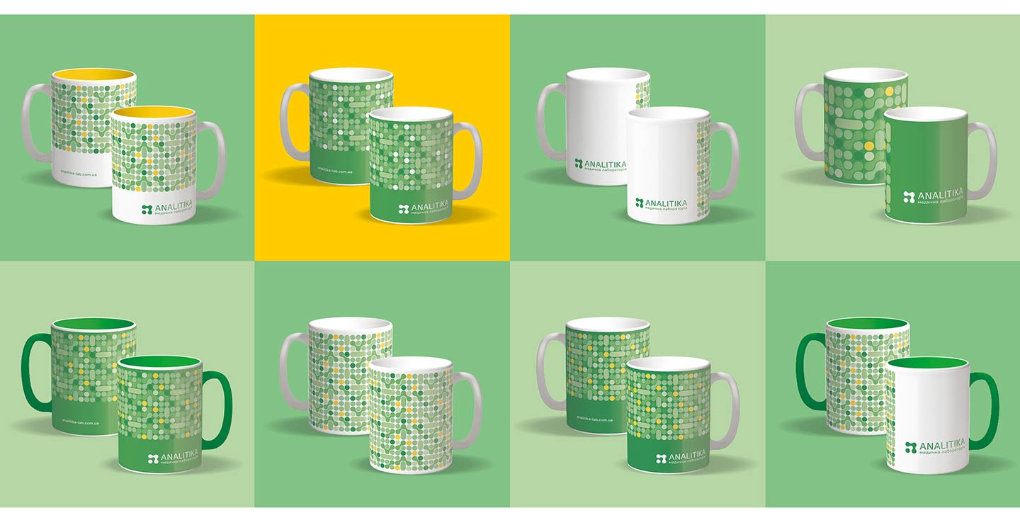 Ребрендинг медичної лабораторії - чашки