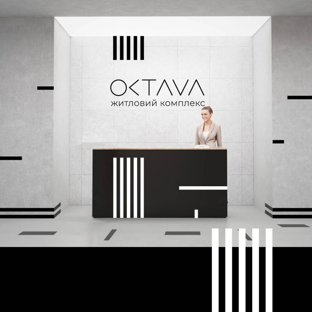 Дизайн интерьера и навигации ЖК «Октава»