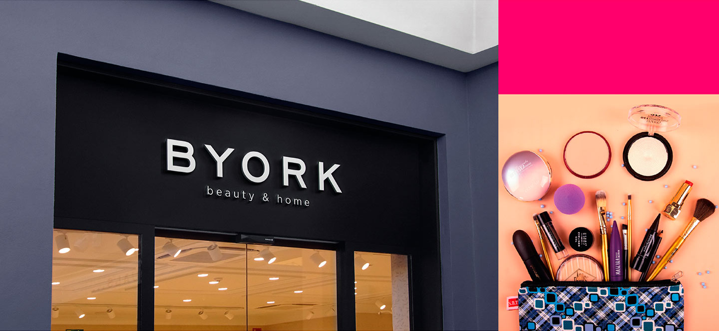 Фірмовий стиль магазину косметики BYORK 
