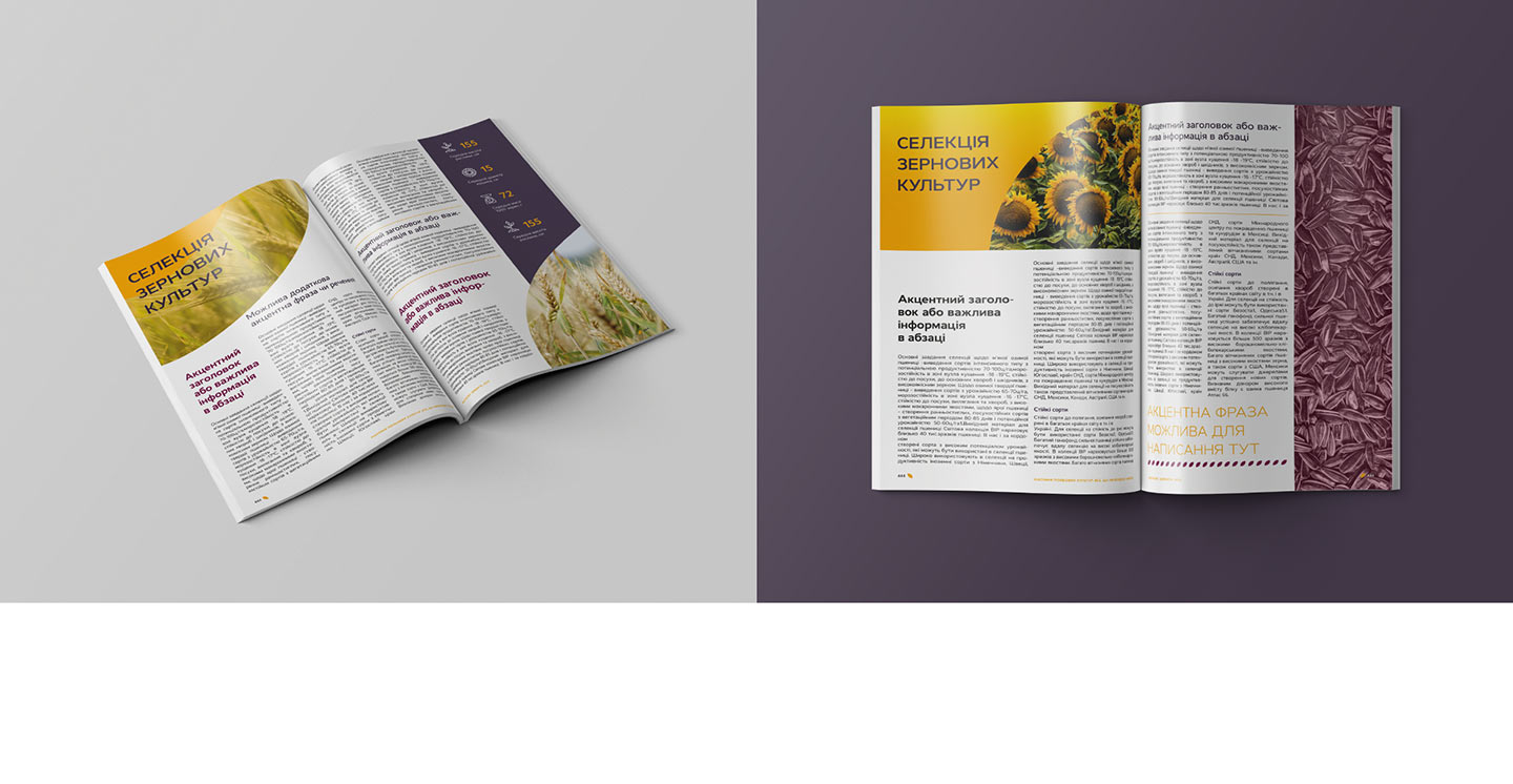 Дизайн каталога агропромышленной компании Sementis