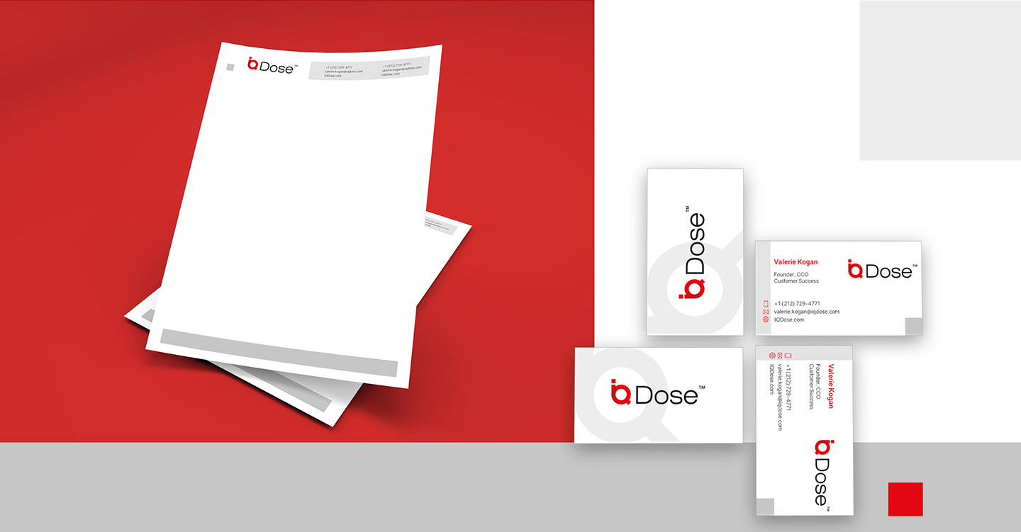 Создание логотипа и визуальной айдентики компании IQDose