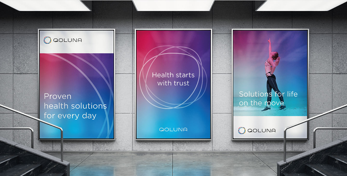 Разработка логотипа AI HealthTech-компании QOLUNA