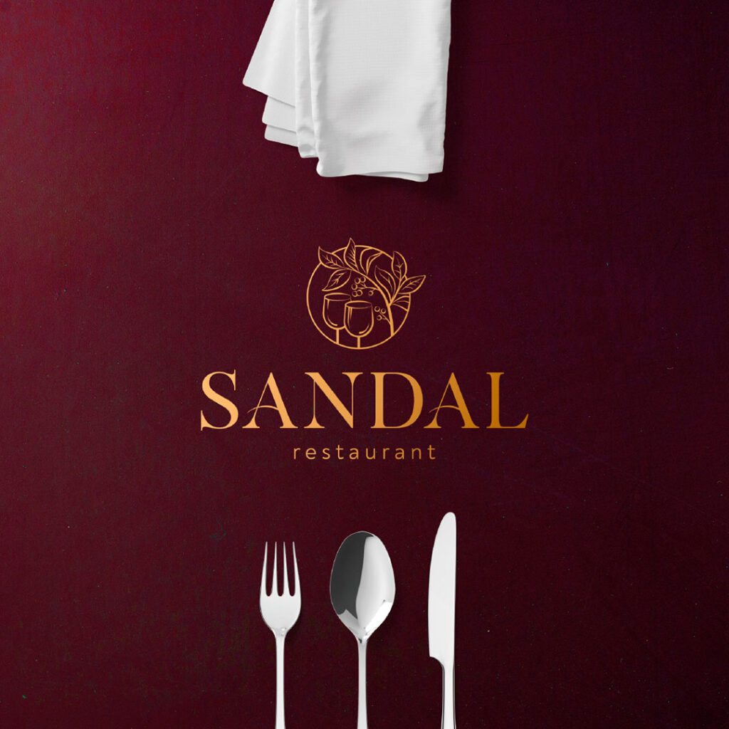 Створення логотипу ресторану Sandal