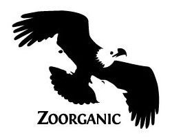 Логотип Zoorganic із прихованим образом тварини в силуеті птаха