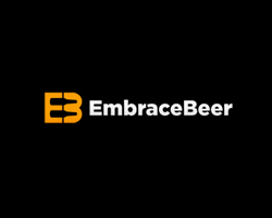 Логотип EmbraceBeer із прихованим образом келихів
