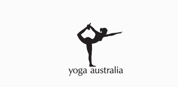Логотип Yoga Australia із контуром Австралії