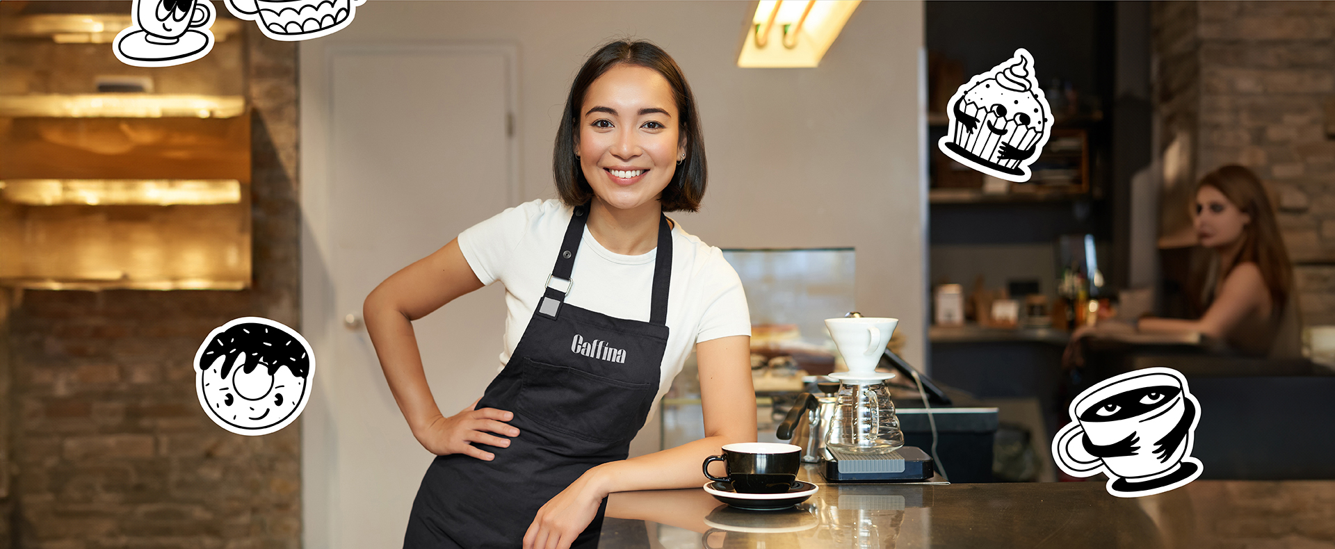 Розробка логотипа кафе Caffina