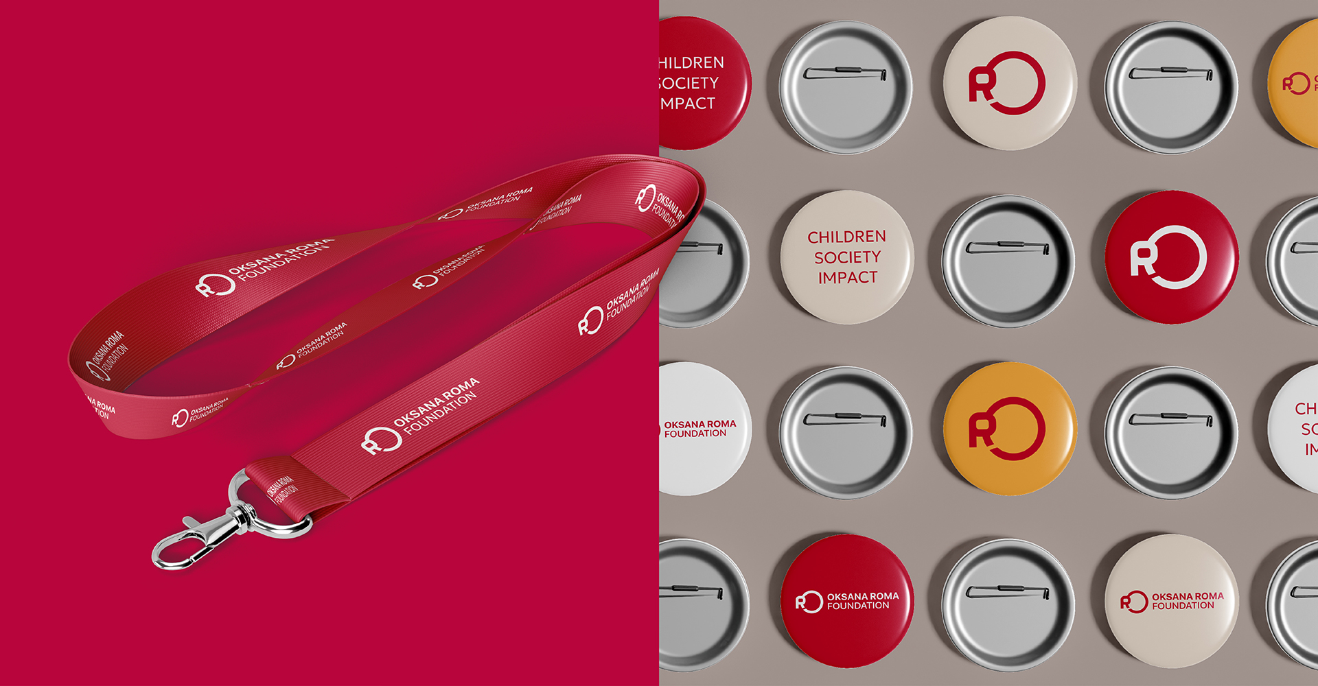 Розробка логотипа та фірмового стилю Oksana Roma Foundation