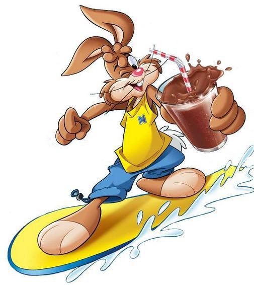 Кролик Квікі — талісман бренду Nesquik